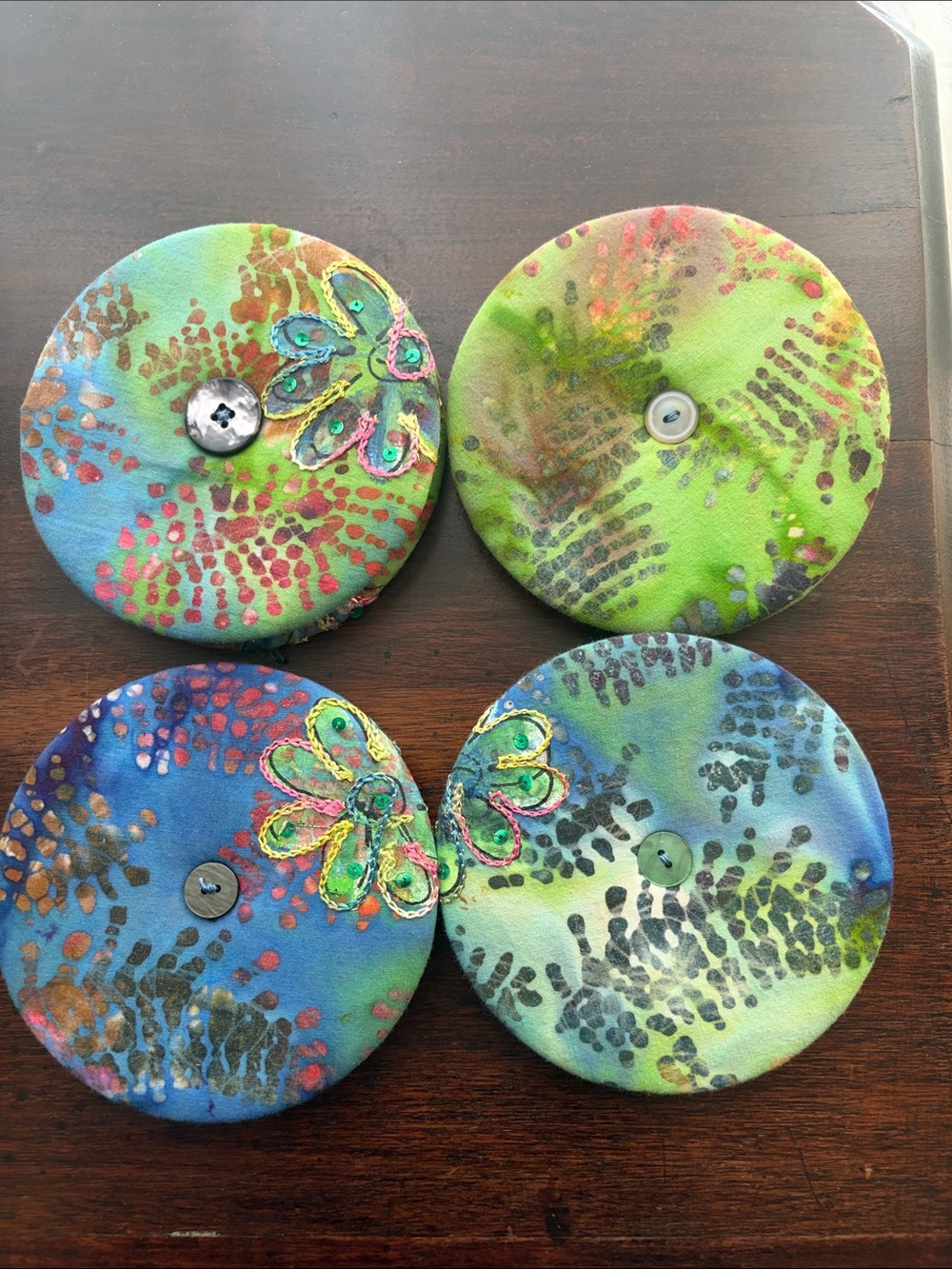 4 homemade playing card holders